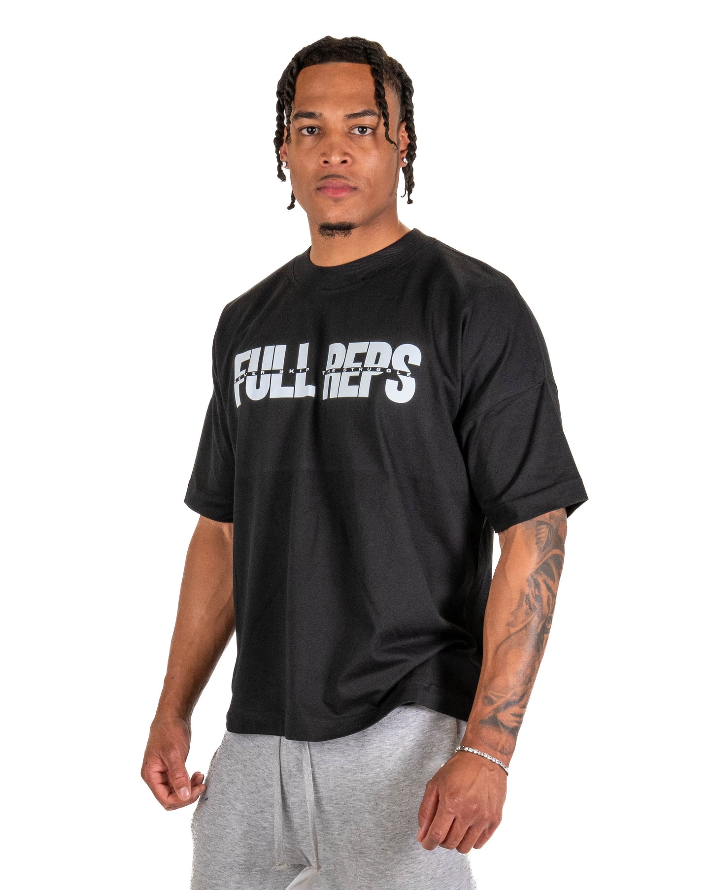 BLACK NSTS FULL REPS OVERSIZED T-SHIRT