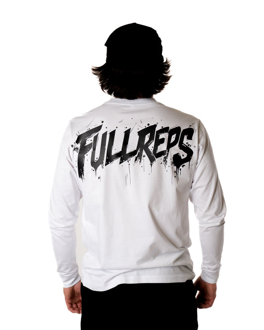 FULL REPS GRAFFITI LONG SLEEVE WHITE TEE