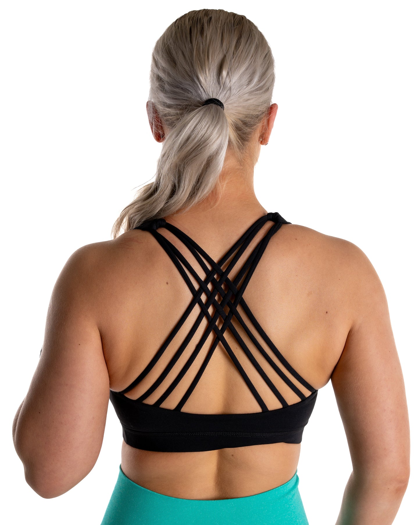 Black Crossover Sports Bra